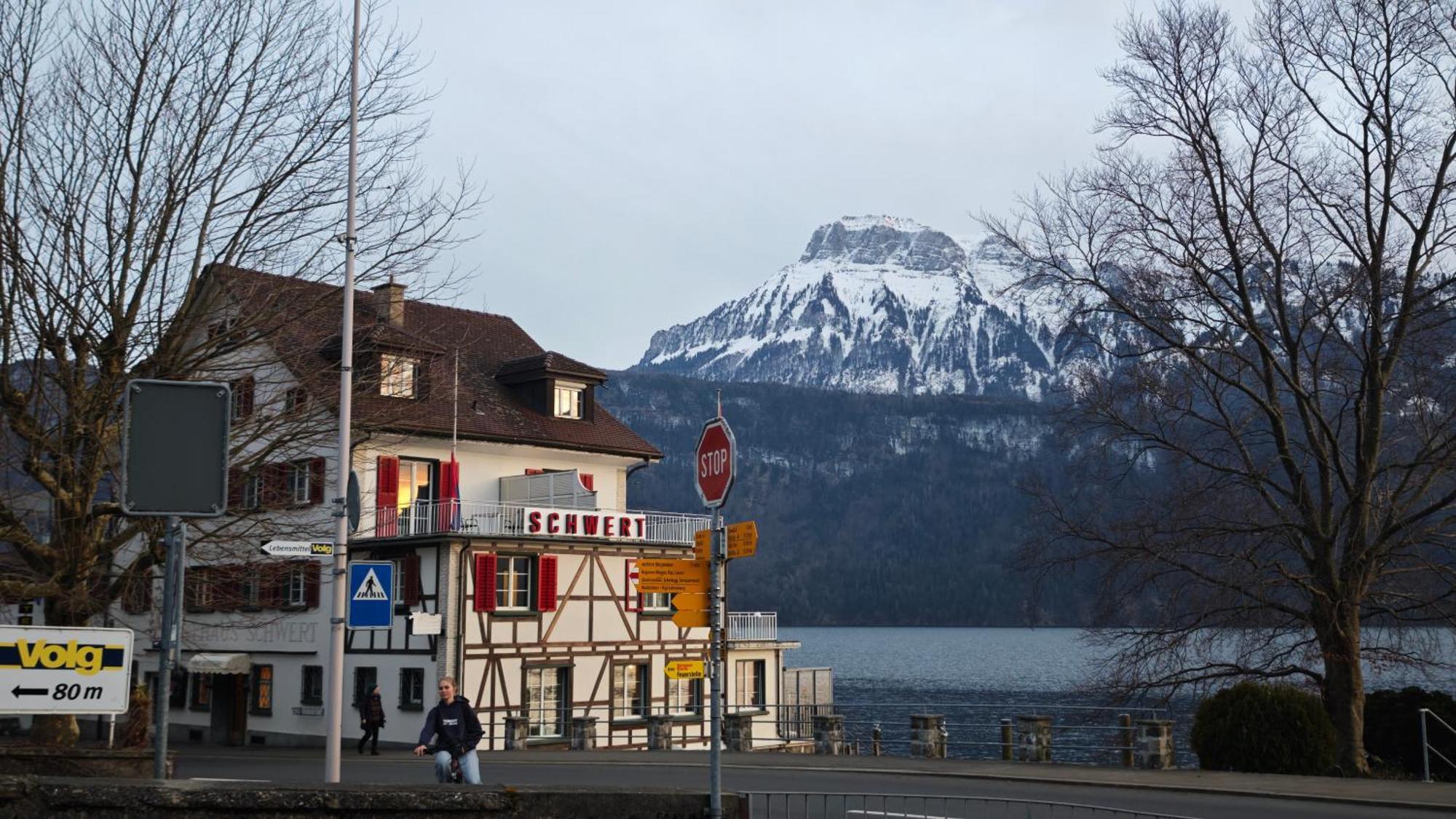 Seehotel Schwert Gersau Bagian luar foto